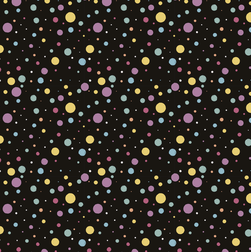 0,5m Bio-Sommersweat Unicorn Dreams Kombi Punkte dunkel