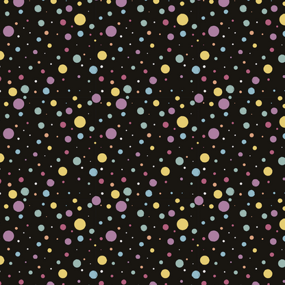 0,5m Bio-Sommersweat Unicorn Dreams Kombi Punkte dunkel