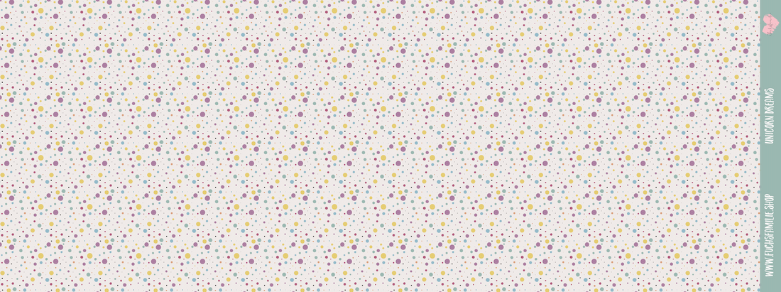0,5m Bio-Sommersweat Unicorn Dreams Kombi Punkte hell