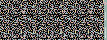 0,5m Bio-Sommersweat Unicorn Dreams Kombi Kreise dunkel