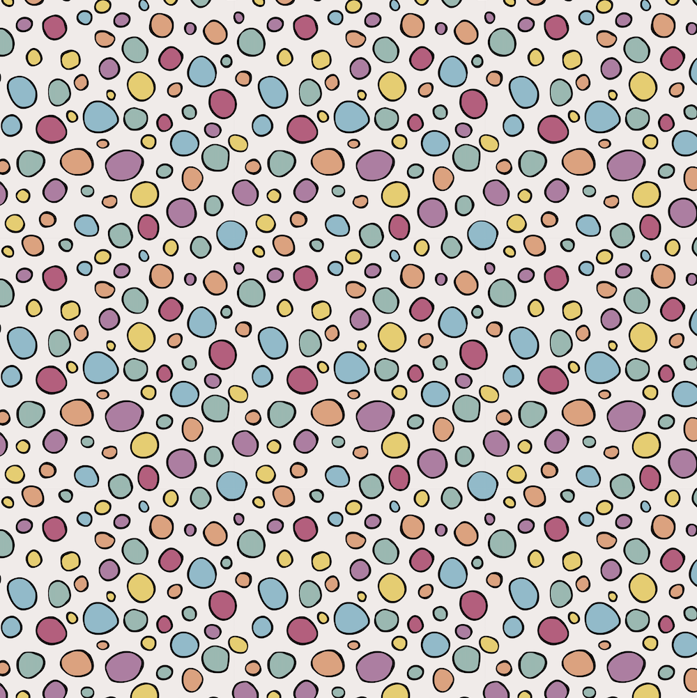 0,5m Bio-Sommersweat Unicorn Dreams Kombi Kreise hell