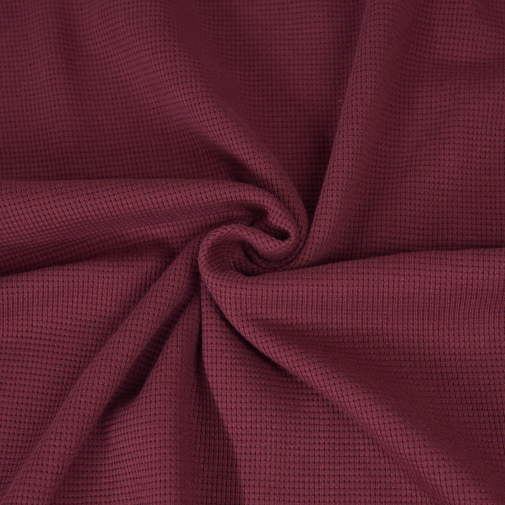 0,5m Ökotex 100 - Waffel-Jersey wine