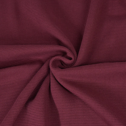 0,5m Ökotex 100 - Waffel-Jersey wine