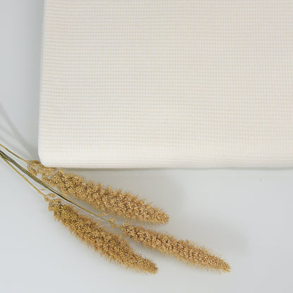 0,5m Ökotex 100 - Waffel-Jersey white