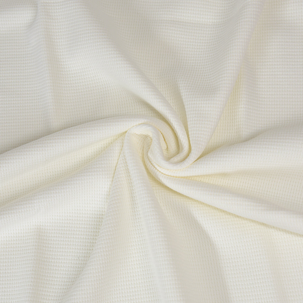 0,5m Ökotex 100 - Waffel-Jersey white